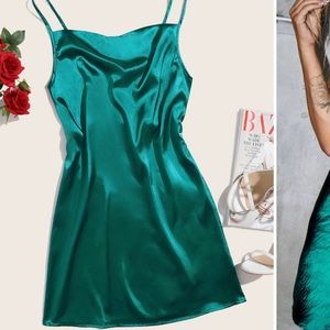 Cowl Neck Slip Dress